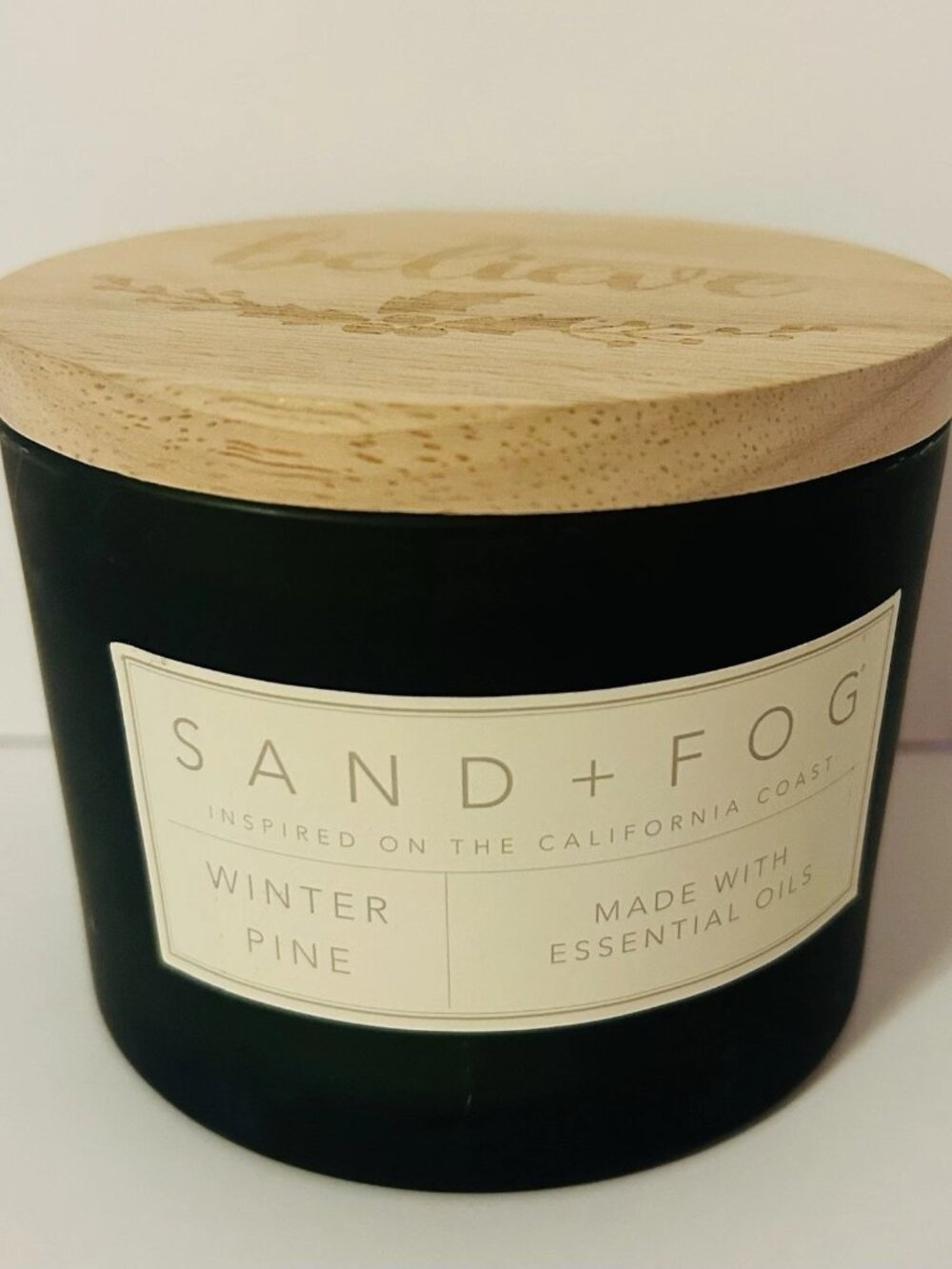 SAND AND FOG 340g/12oz Christmas *Winter Pine* Scented 2 WICK SOY CANDLE #S1